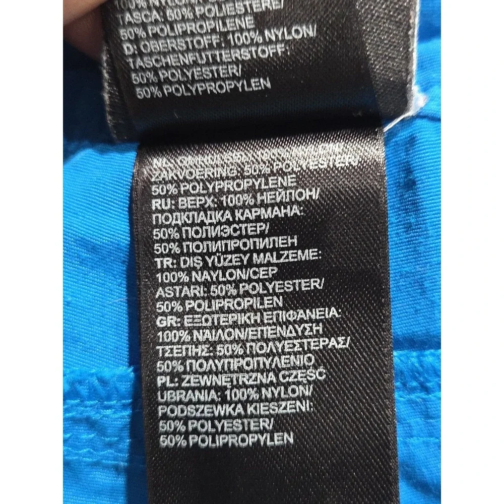 The North Face Mens Swim Surf Board Shorts Trunks Bright Blue Unlined Sz 38